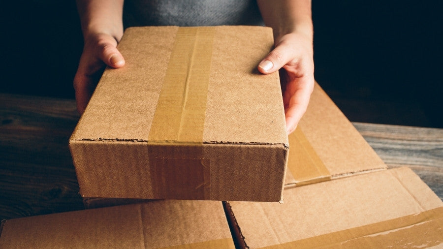 Holding repackaged parcel