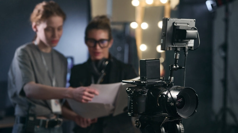 Pro Digital Video Camera in Video Production Studio