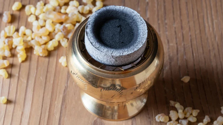 how to use an incense charcoal burner