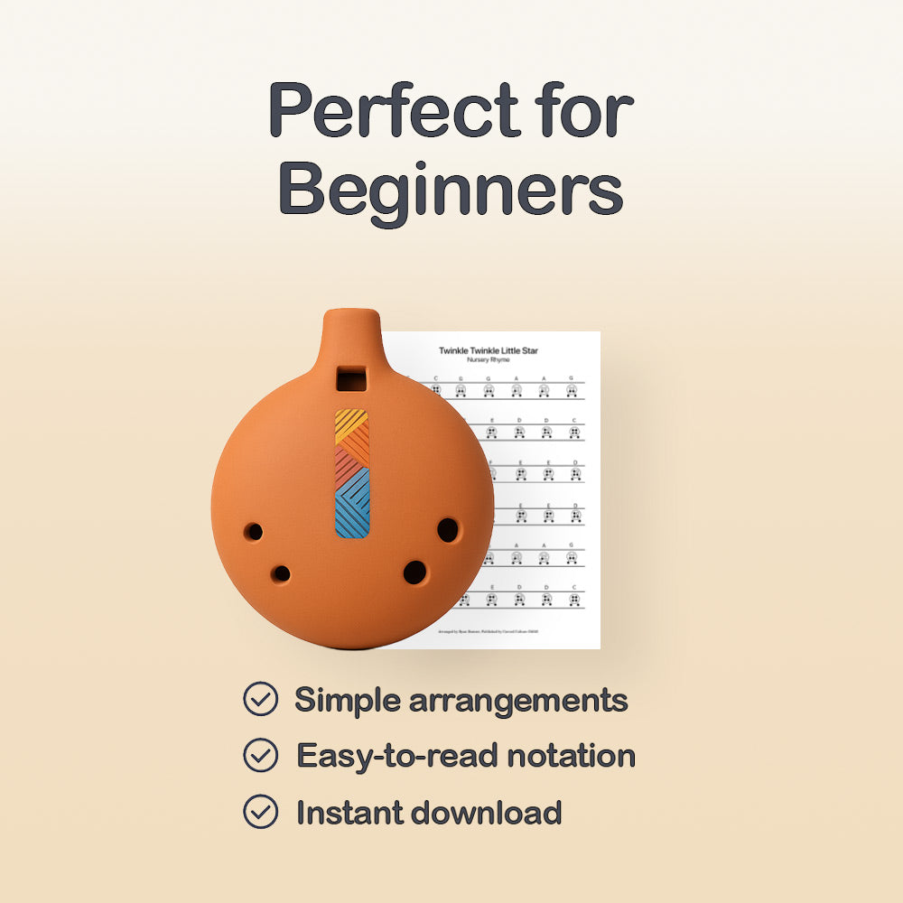 Minuet in C - 6 Hole Ocarina Tab