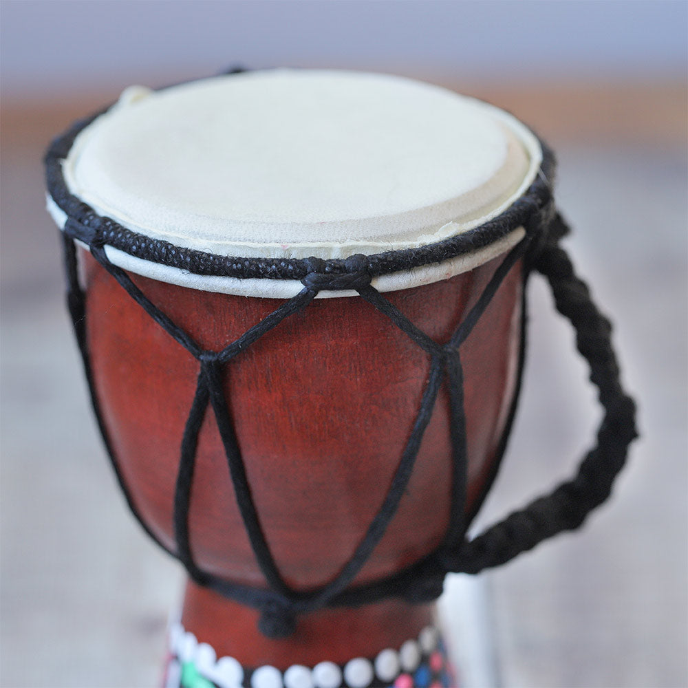 close up of pura djembe drum