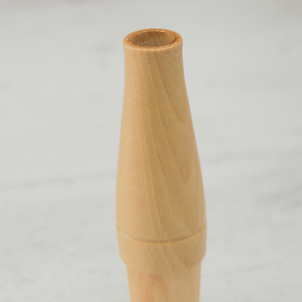 Close-up of the Greylag Goose birdcall standing upright showing its full shape and design.