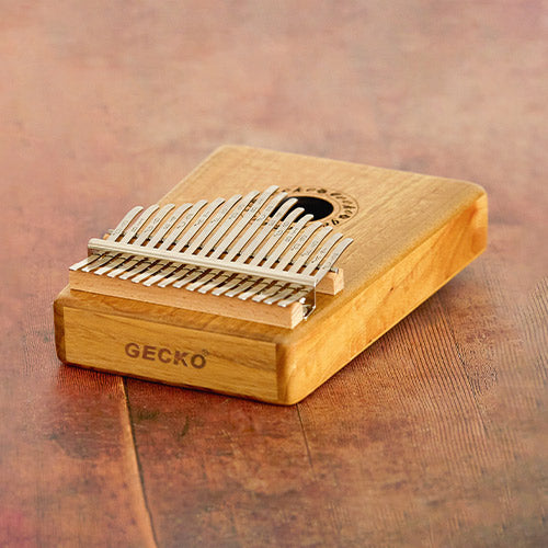 Top of the Kalimba with Gecko logo