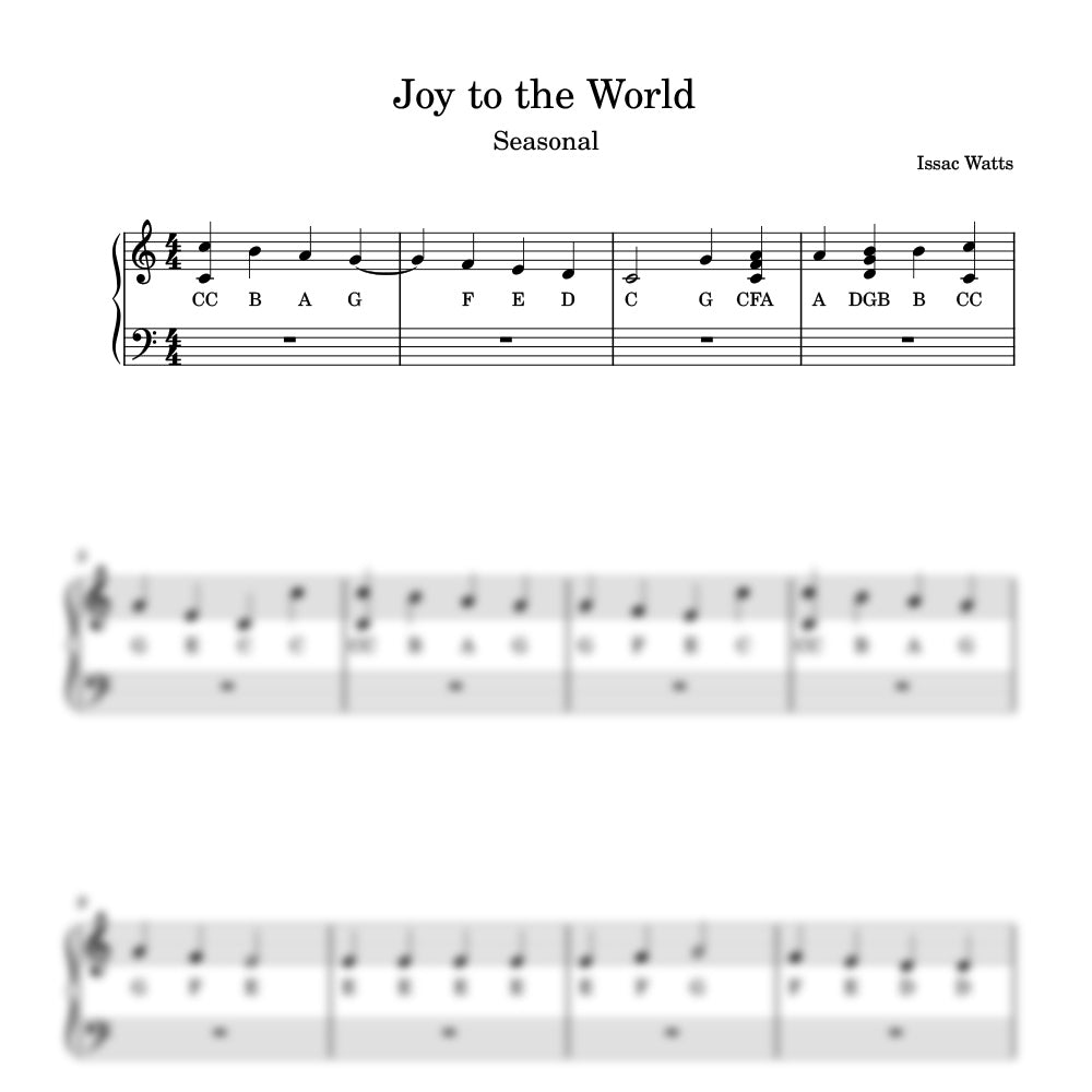 Joy to the world sheet music