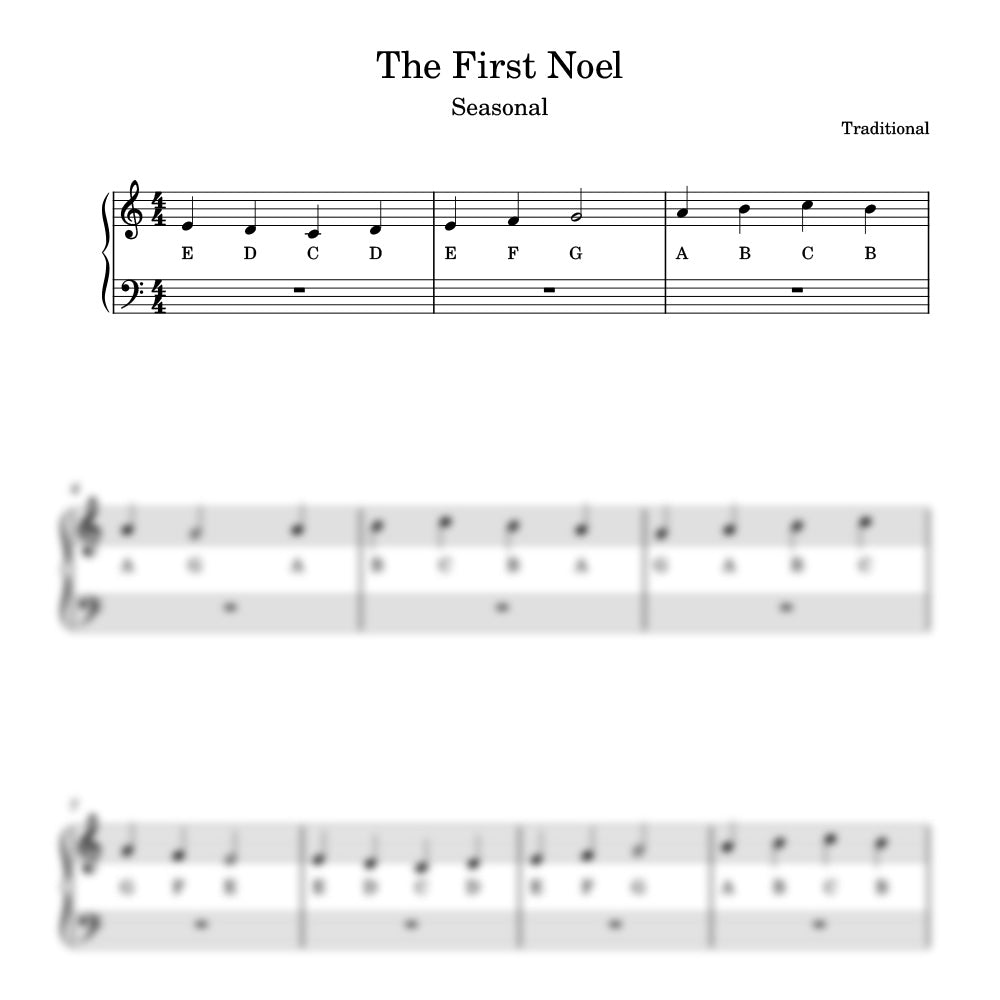 The First Noel sheet music