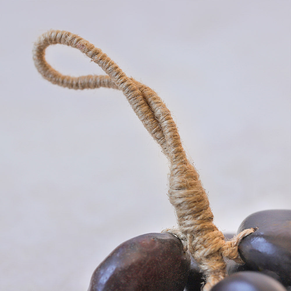 agba jute handle close up