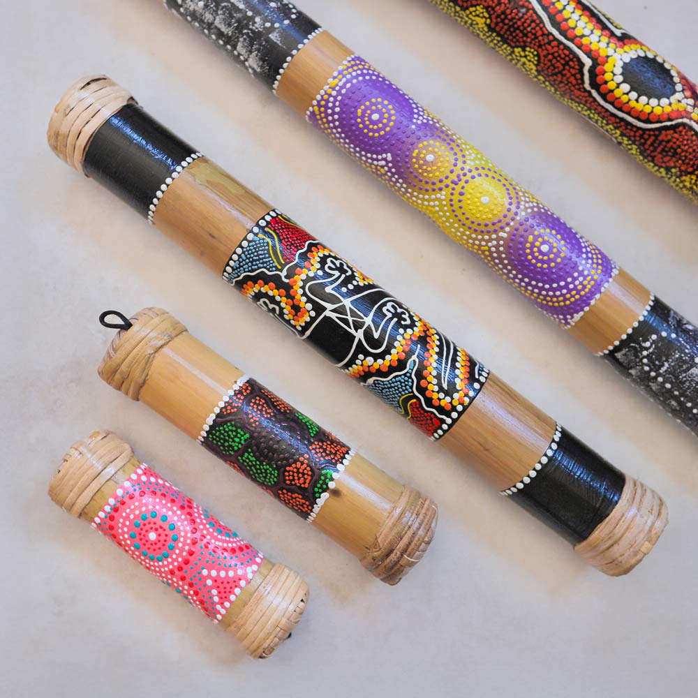 Close up of Bamboo Rainstick Bundle