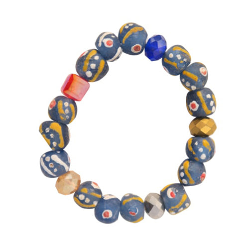 round glass beaded bracelet