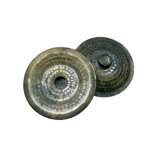 Aged brass hand cymbals