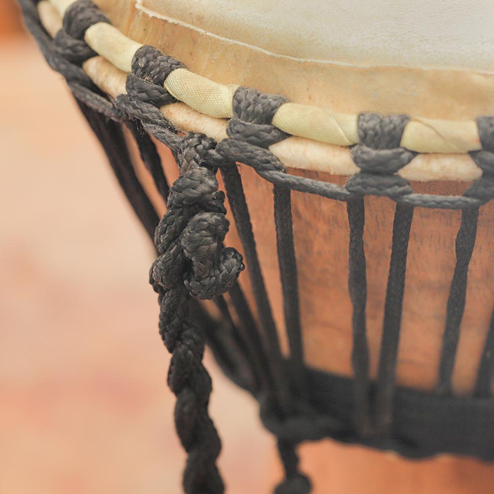 head and rope of 8" djembe drum