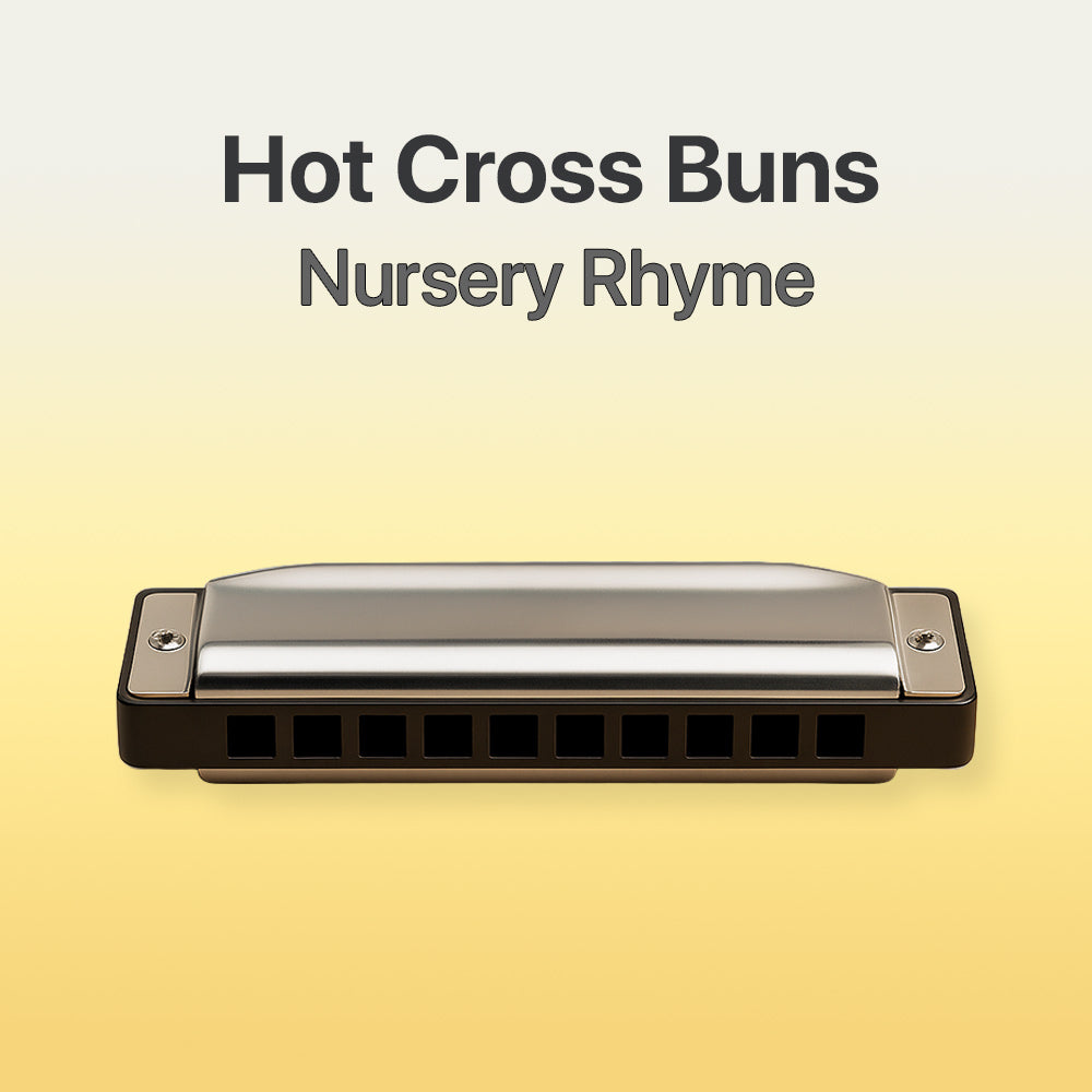 Hot cross buns - Harmonica tab