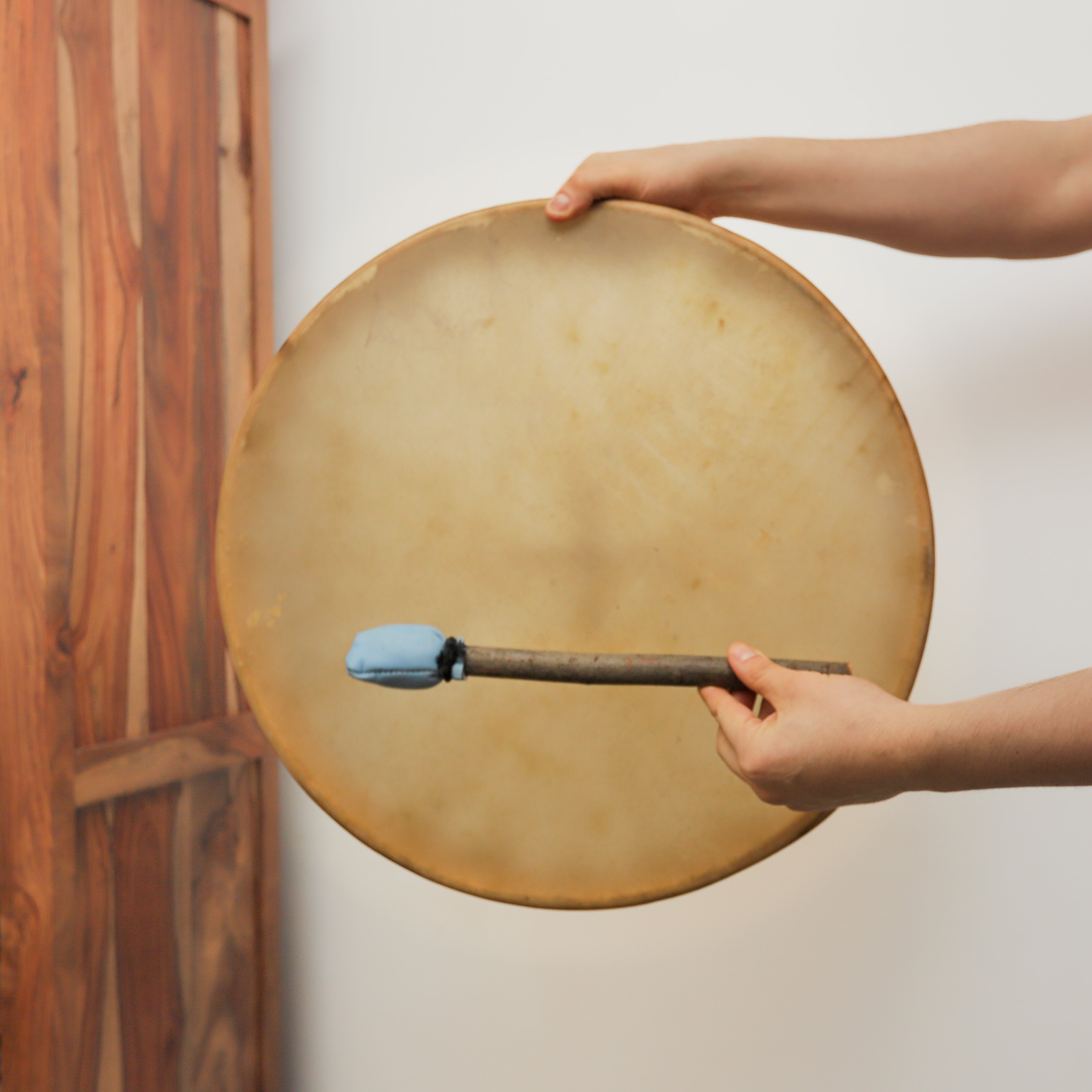 twenty inch khenji cow hide shamanic drum