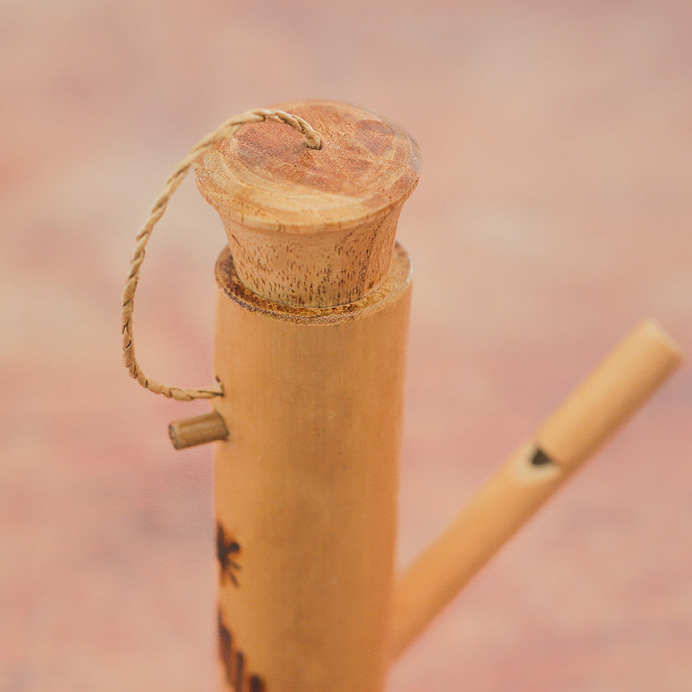 close up of kubu bird water whistle head