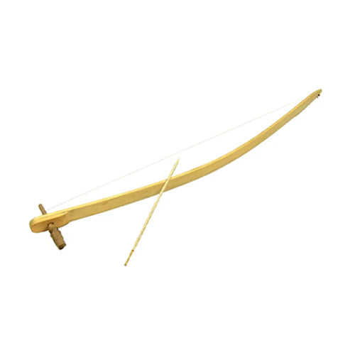 Bamboo stringed mouth bow musical instrument with bow stick