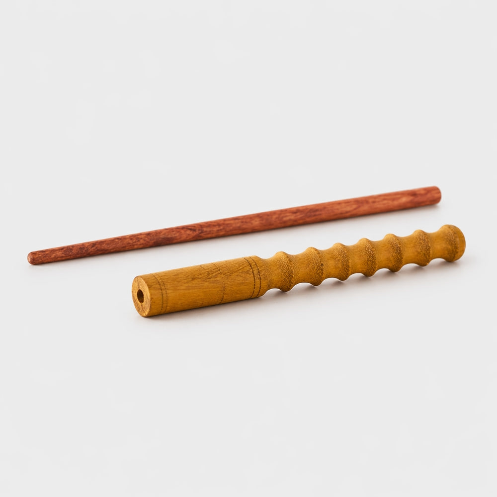 wooden guiro with rasp