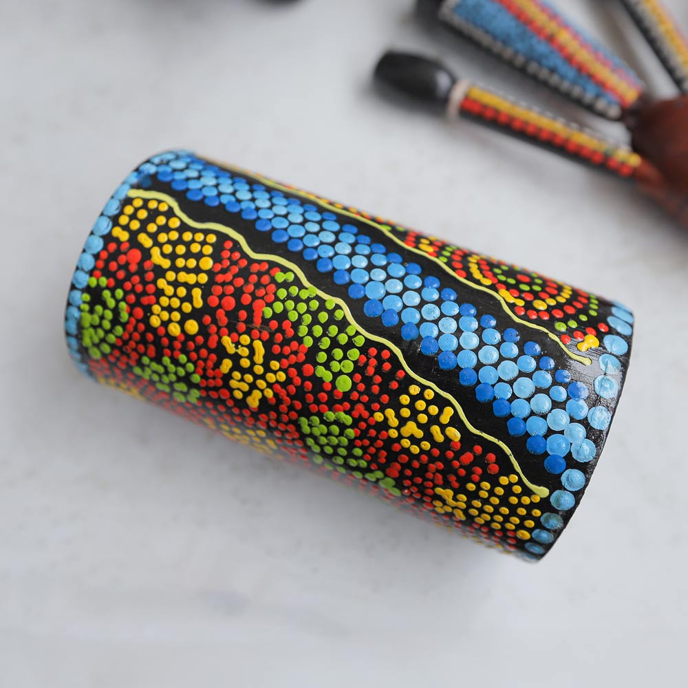 Close up of Penebel Barrel Clacker