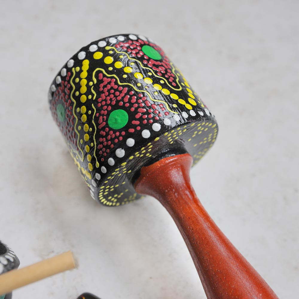 Close up of Penebel Rattle