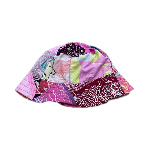 balinese pink fusion bucket hat