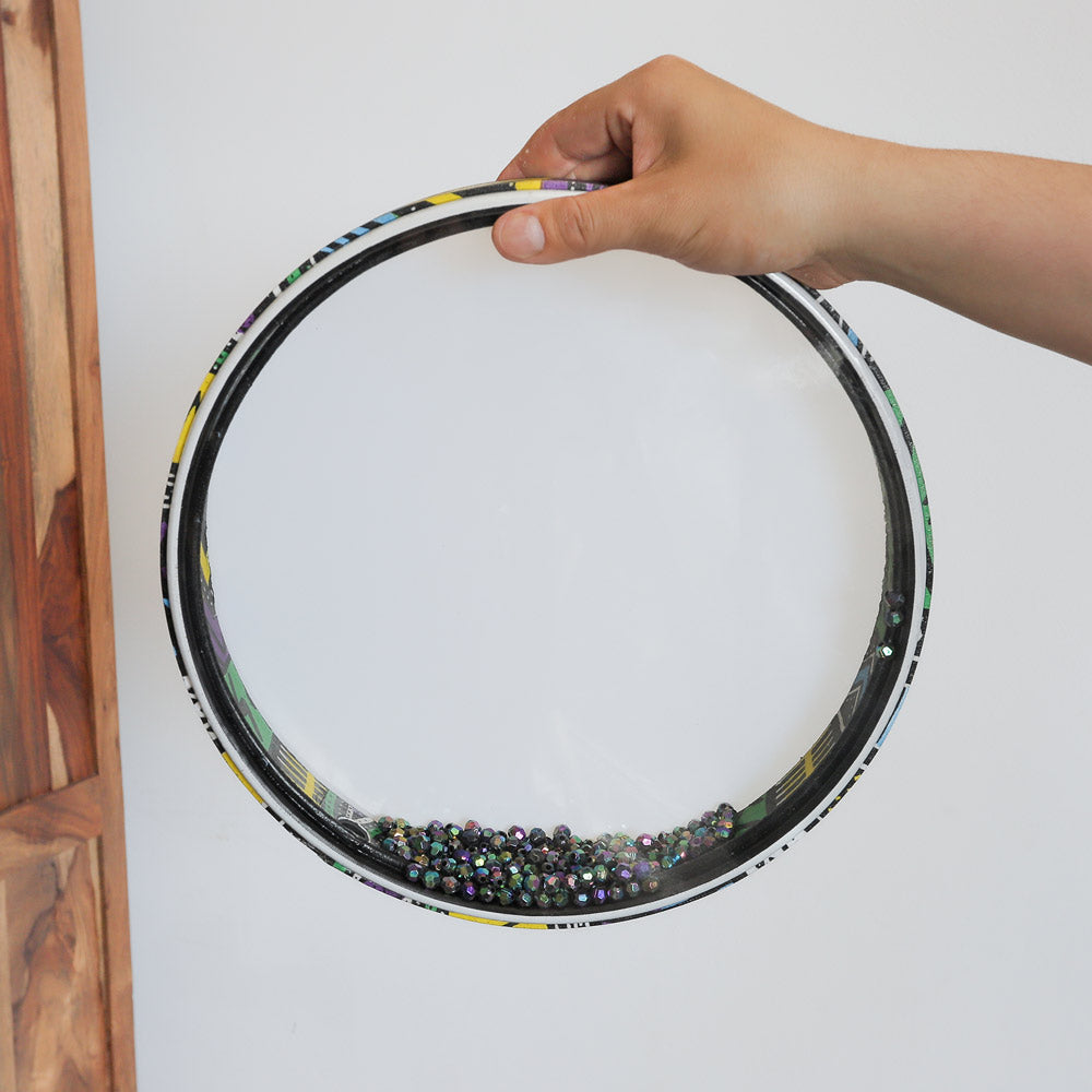 pvc ocean drum scale image in hand