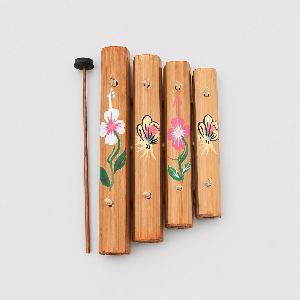 Oshhni Vietnamesisches Bambus-Xylophon T'rung  Handgefertigtes  Percussion-Instrument Zum Selbstbau Fr Meditation, Bhne & Entspannung