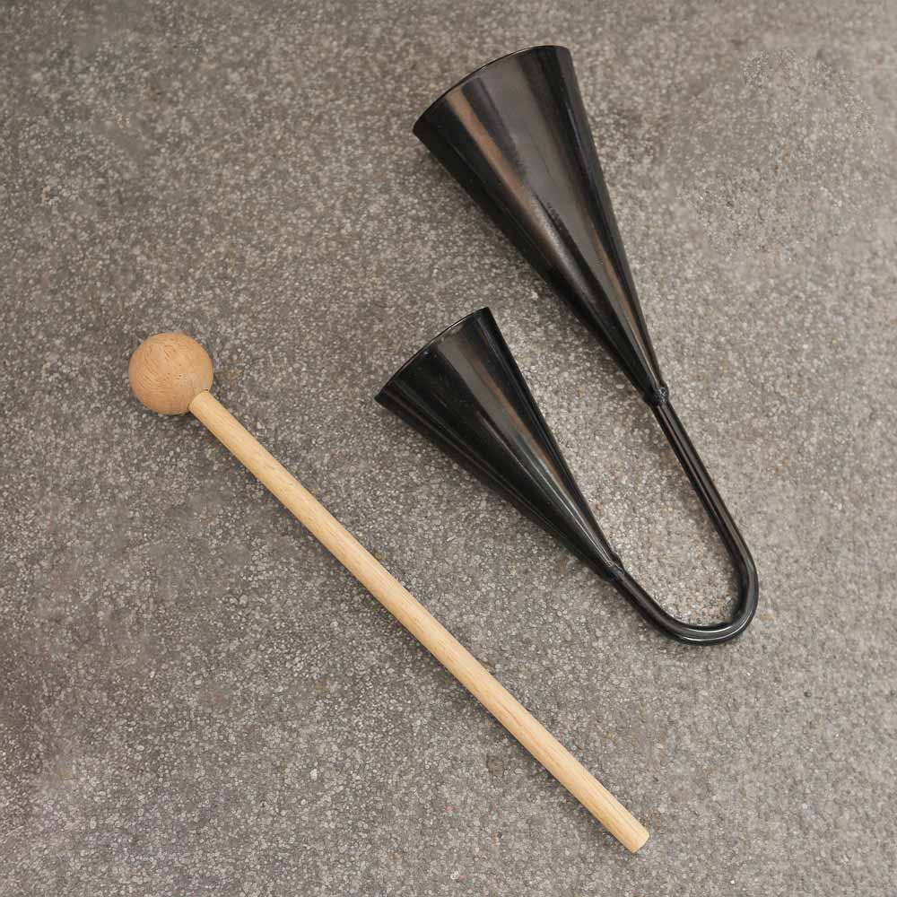 Close up of Metal Agogo Bells