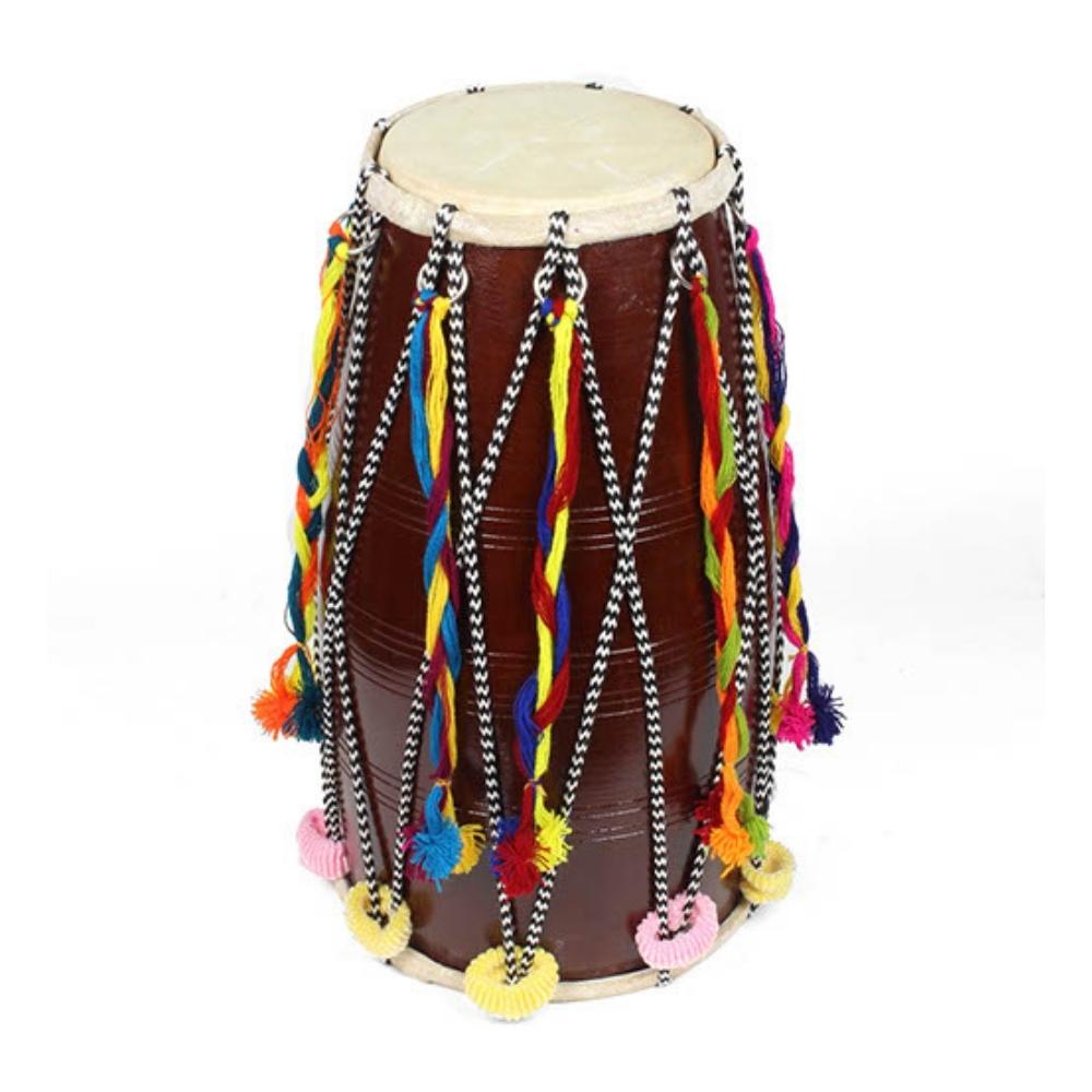 Large Indian fancy dholak drum
