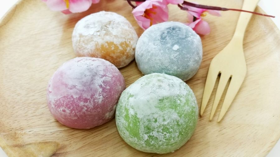 Traditional Japanese Colourful Mochi