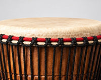 Close up of traditional African Djembe Drum Head