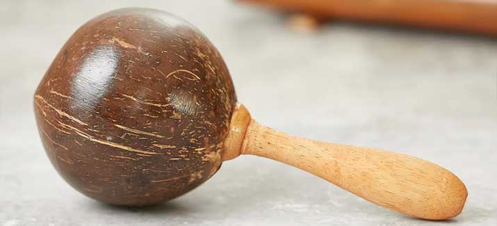 Shell Instruments Two Percussion Sustainable Coconut Shell Percussion Instruments