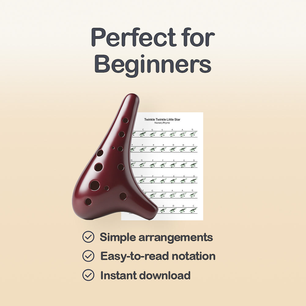 Waltzing Matilda - 12 Hole Ocarina Tab