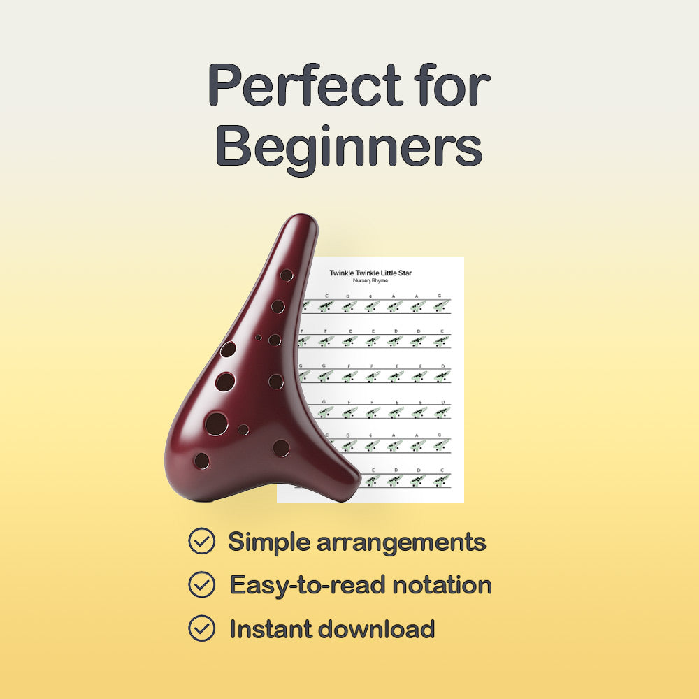 Ten Little Indians - 12 Hole Ocarina Tab