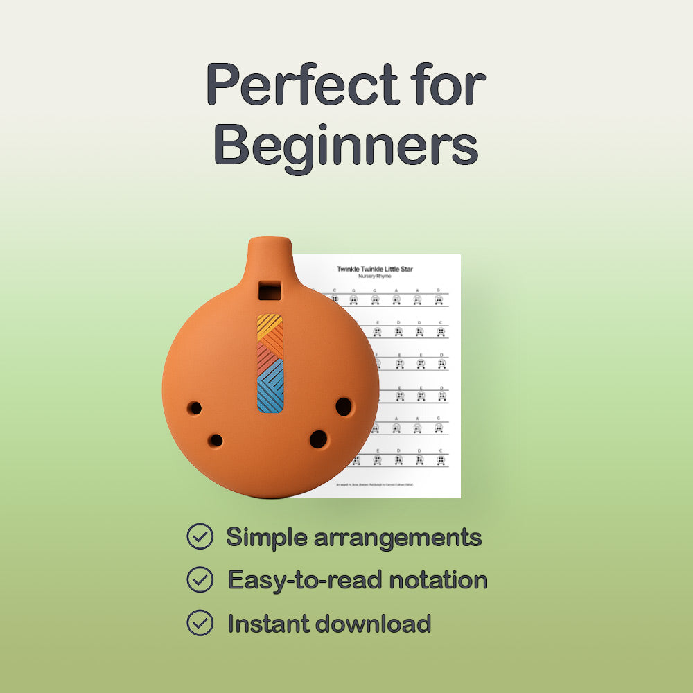 It came upon the midnight clear - 6 Hole Ocarina Tab