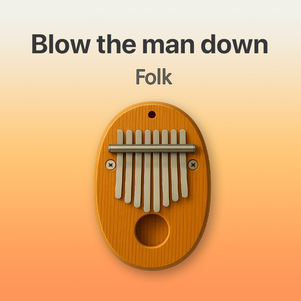 Blow the man down 8 note kalimba