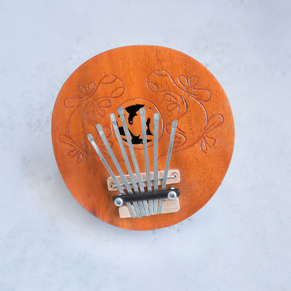 Close up of Coconut Thumb Piano