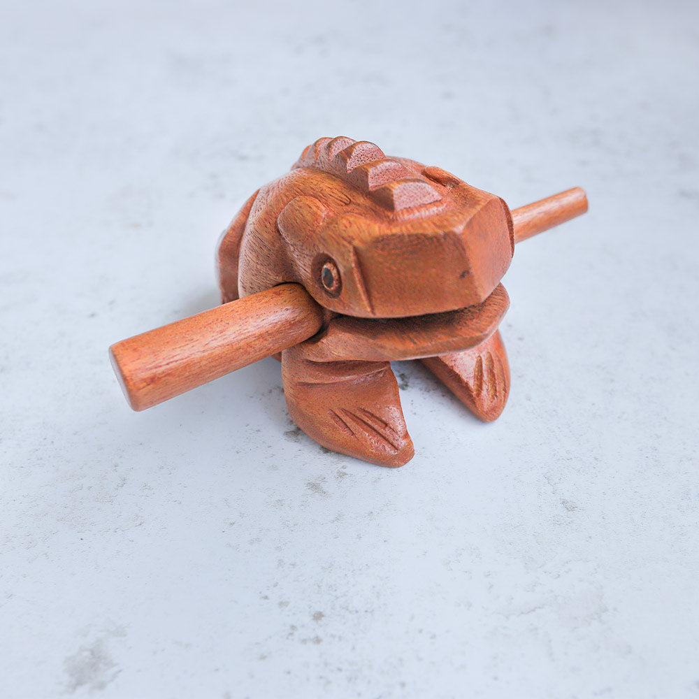 Close up of Frog Guiro 4"