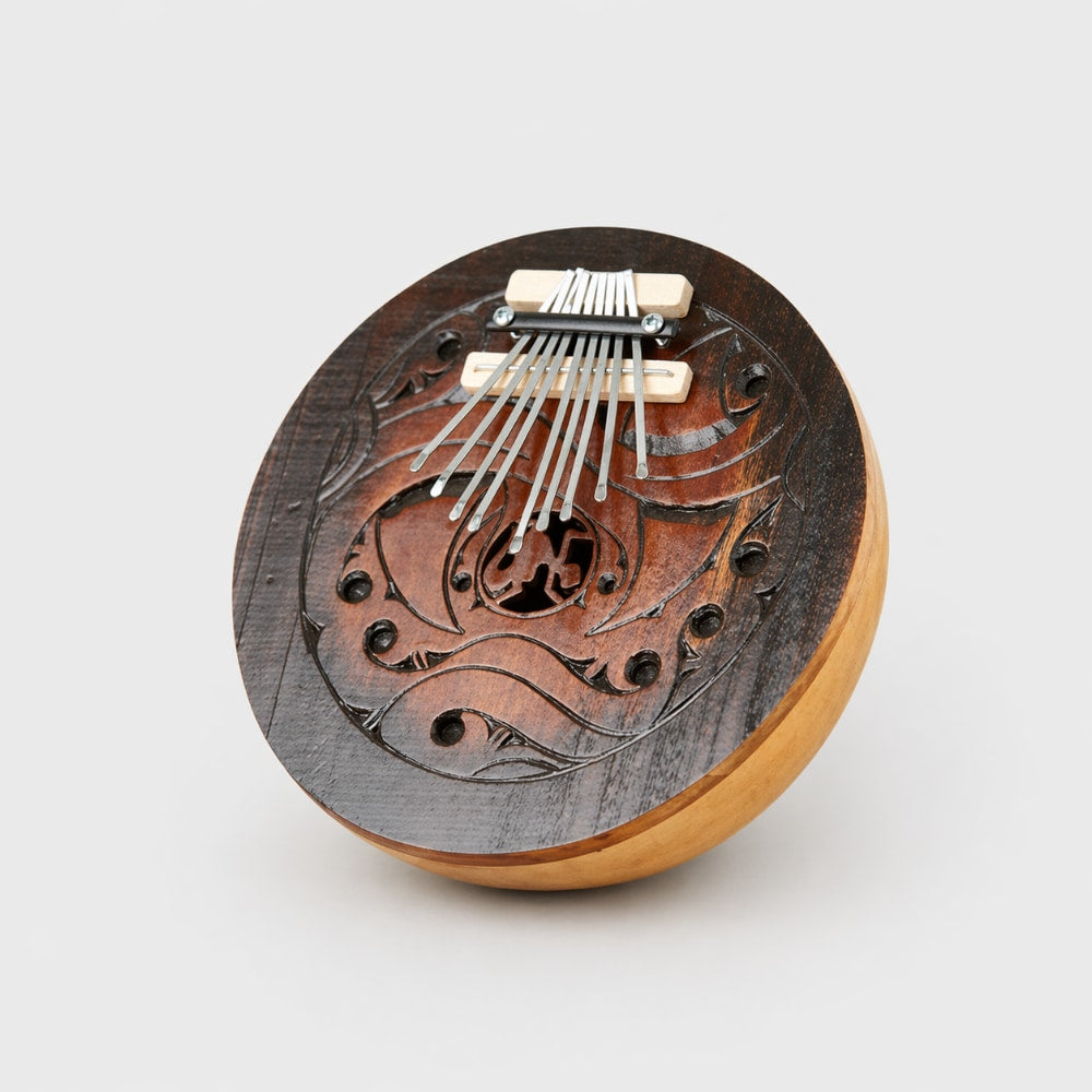 carved gourd thumb piano instrument