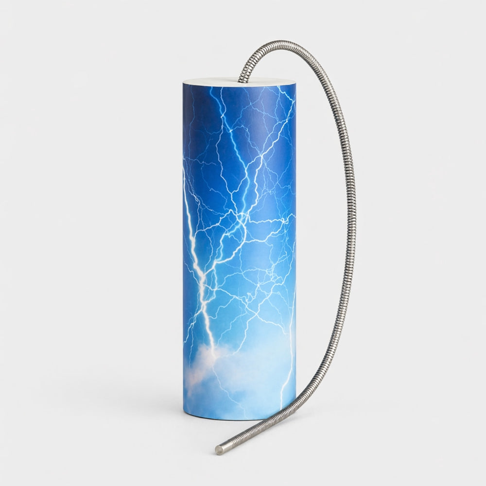 lightning design thunder drum on grey background 