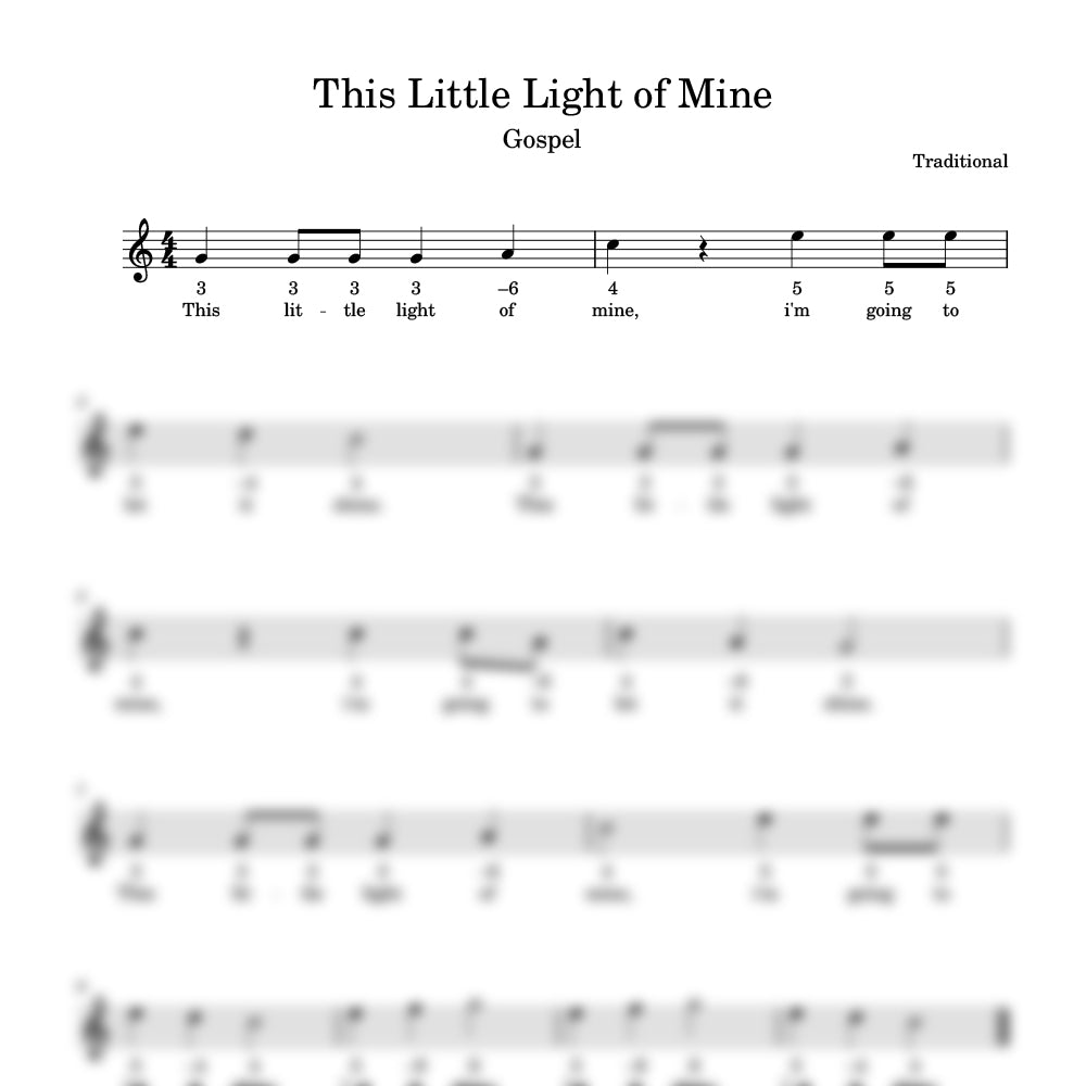 This little light of mine harmonica