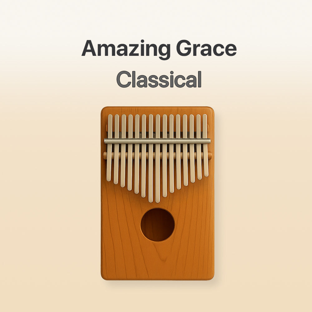 Amazing Grace - 17 Note Kalimba tab