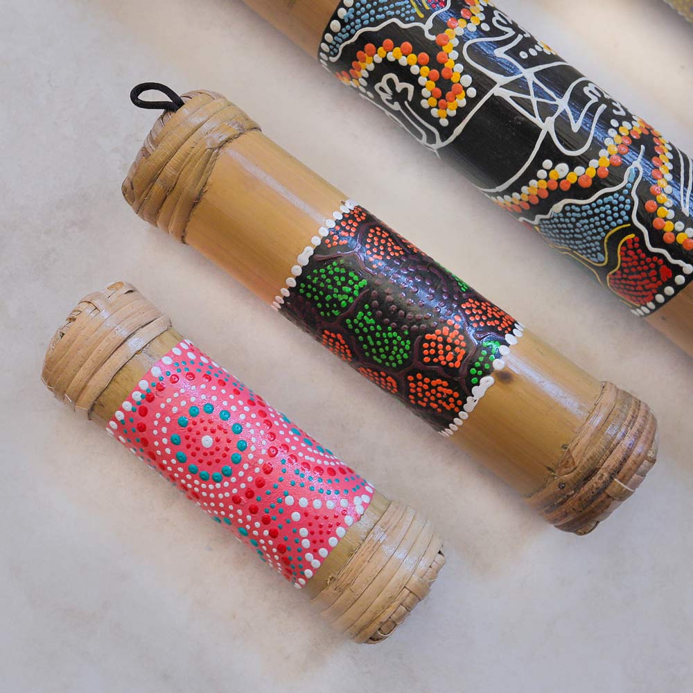Close up of Bamboo Rainstick Bundle