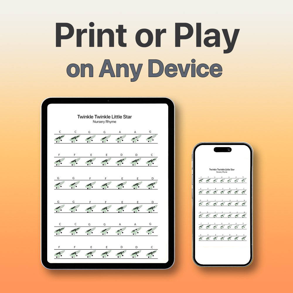 Beautiful dreamer - 12 Hole Ocarina Tab