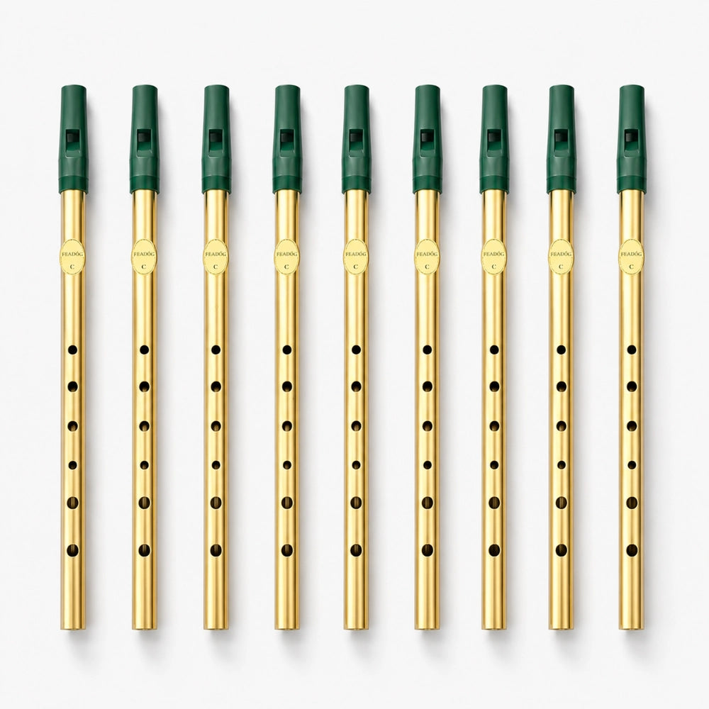 bundle of brass whistles