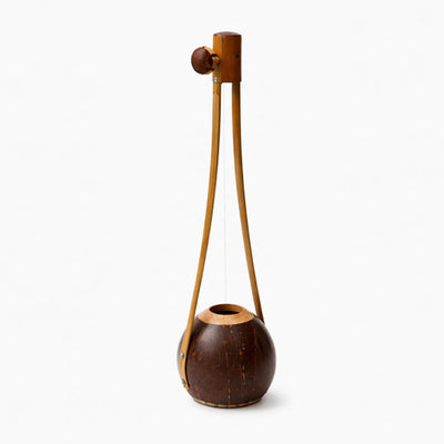 Gopichand Pro made from coconut shell, bamboo and wood on a white studio background