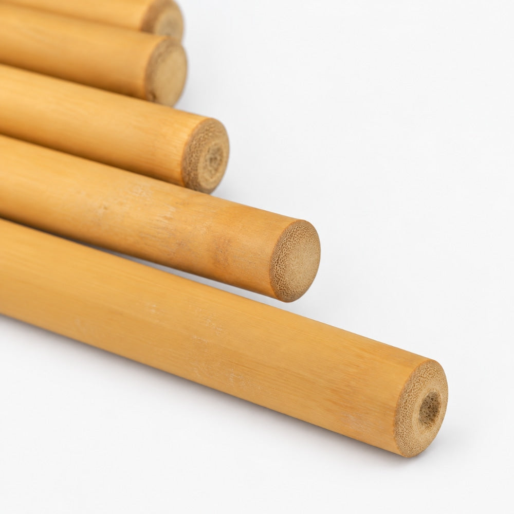 Close up bamboo antares panpipes