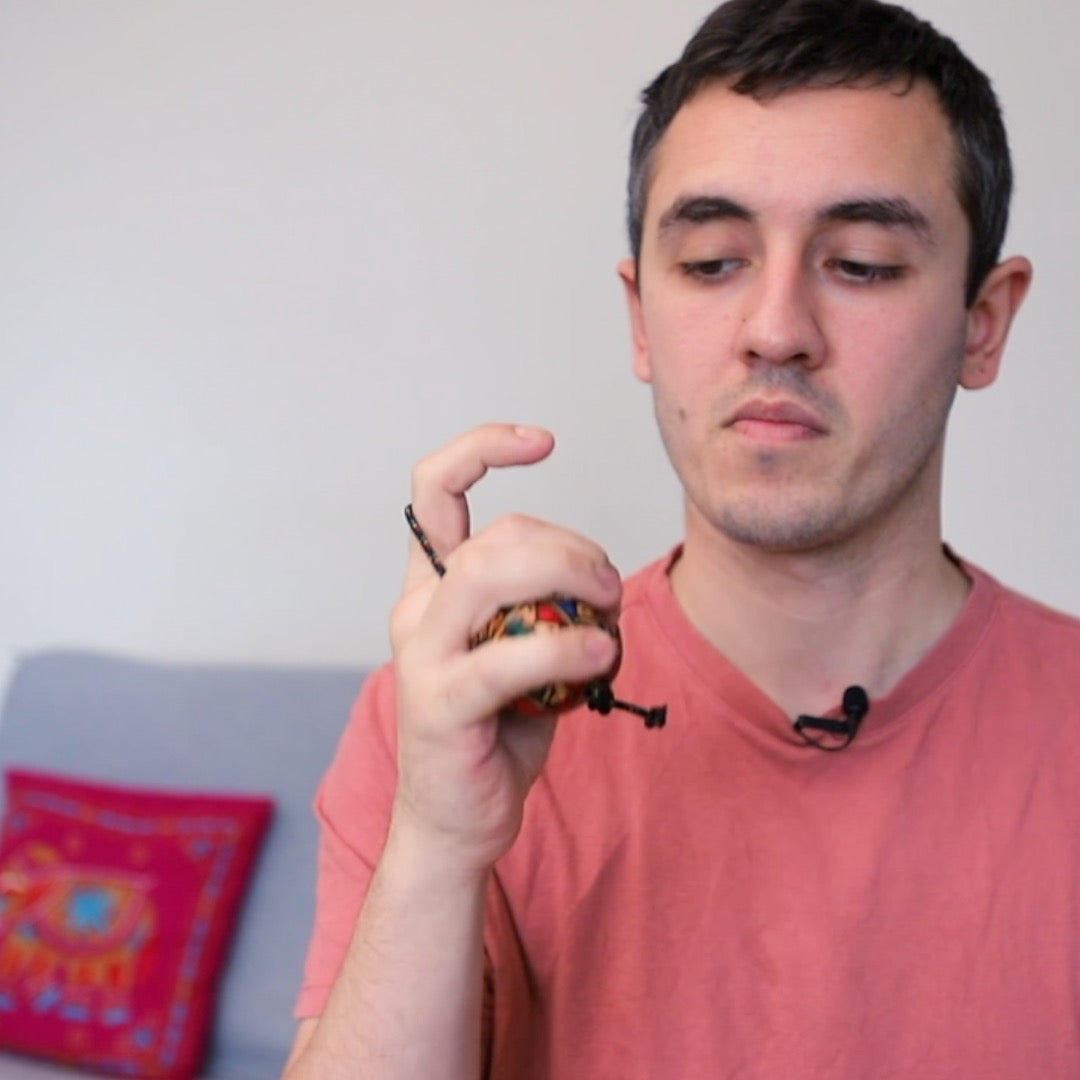 Ryan teaching how to play the kashaka shaker