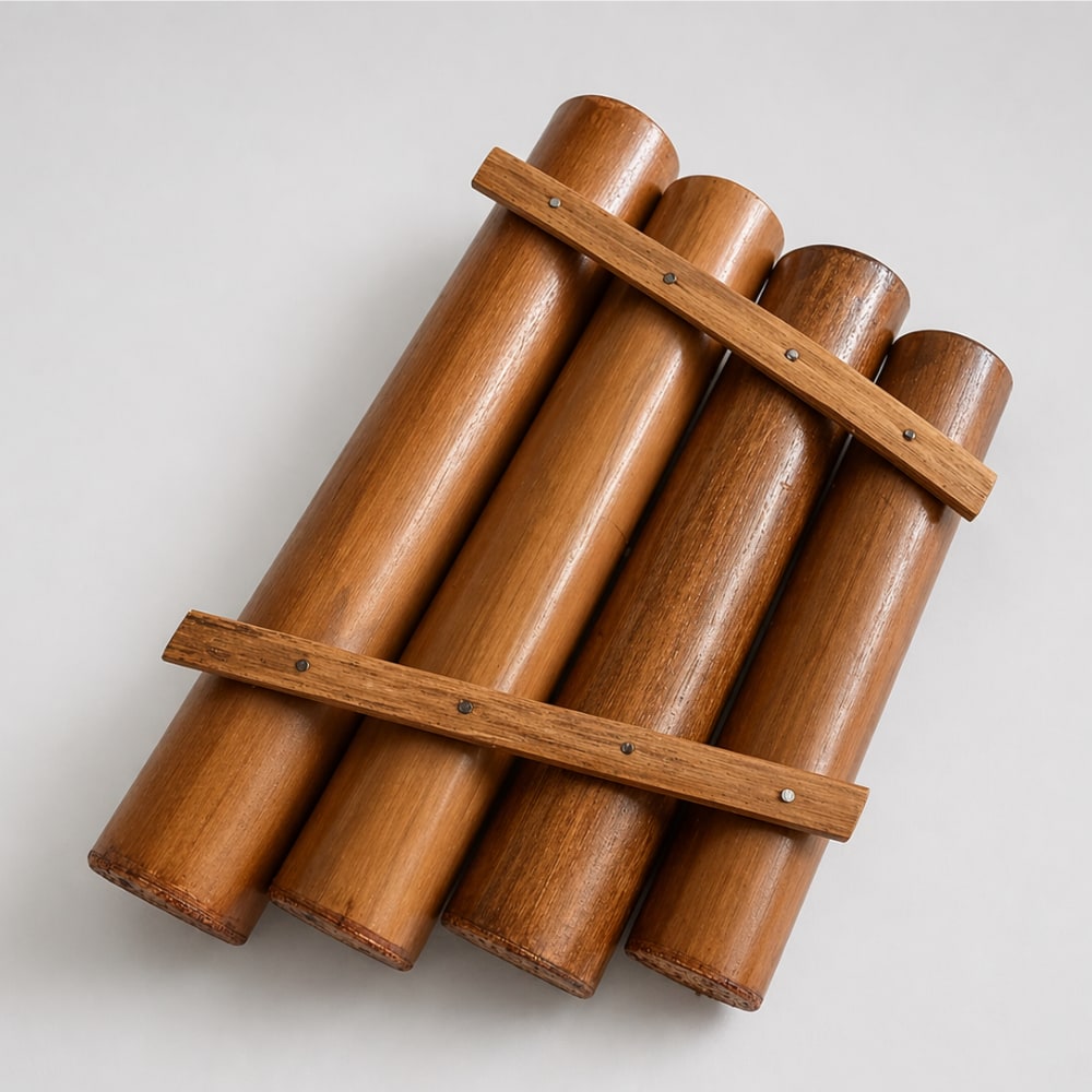 bottom of wooden rindik Bunga 