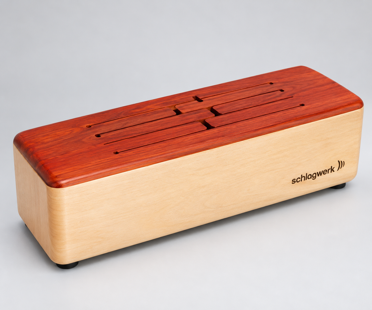 Schlagwerk eight-tone C-pentatonic log drum, single product on light silver-grey background