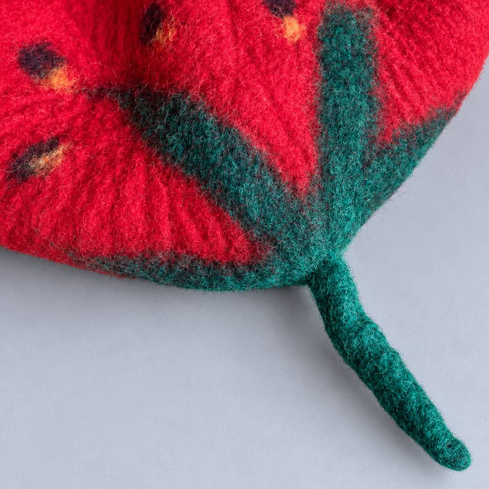 Festival Felt Fruit Hat - Strawberry