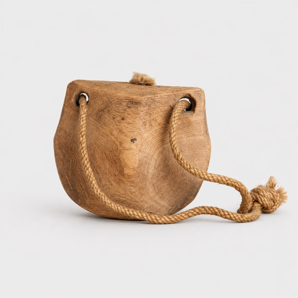 wooden cow bell knocker